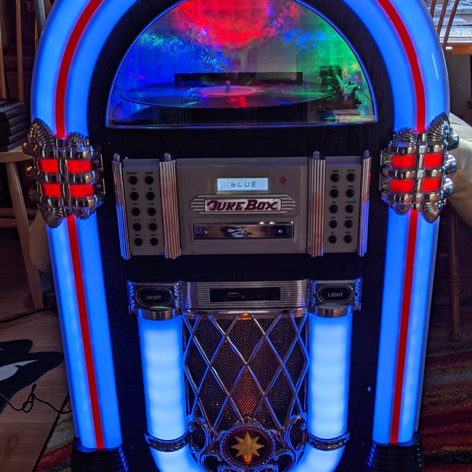 Retro Jukebox Wireless Sound System with Turntable & Reviews | Wayfair